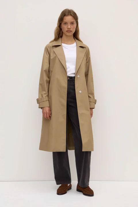 Assembly Label | Kallina Trench Coat - Cement