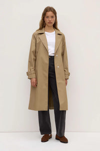 Assembly Label | Kallina Trench Coat - Cement