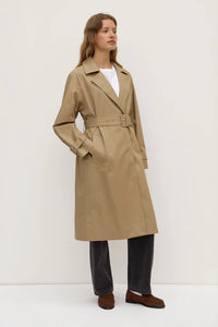Assembly Label | Kallina Trench Coat - Cement
