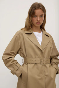 Assembly Label | Kallina Trench Coat - Cement
