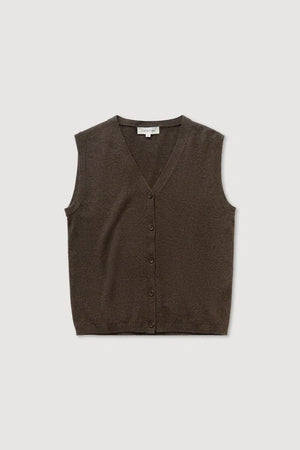 Assembly Label | Lara Cashmere Knit Tank - Ganache Marle