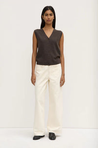 Assembly Label | Lara Cashmere Knit Tank - Ganache Marle