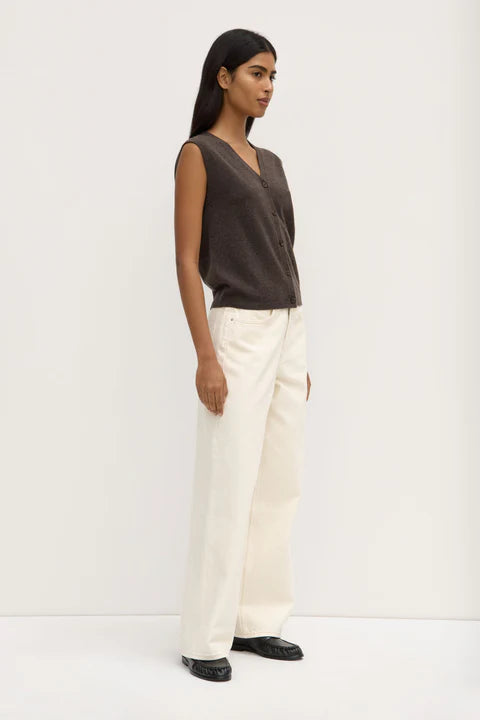 Assembly Label | Lara Cashmere Knit Tank - Ganache Marle