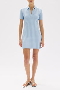 Assembly Label | Lex Knit Mini Dress - Blue Haze