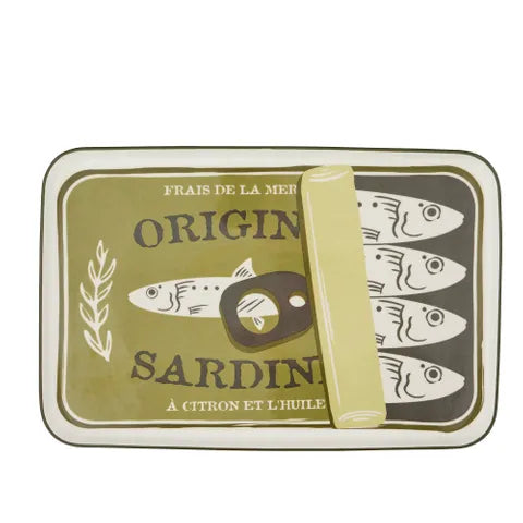 Lisbon Ceramic Sardine Platter - Green