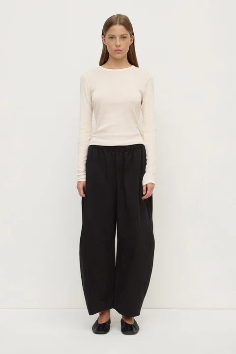 Assembly Label | Lola Barrel Pant - Black