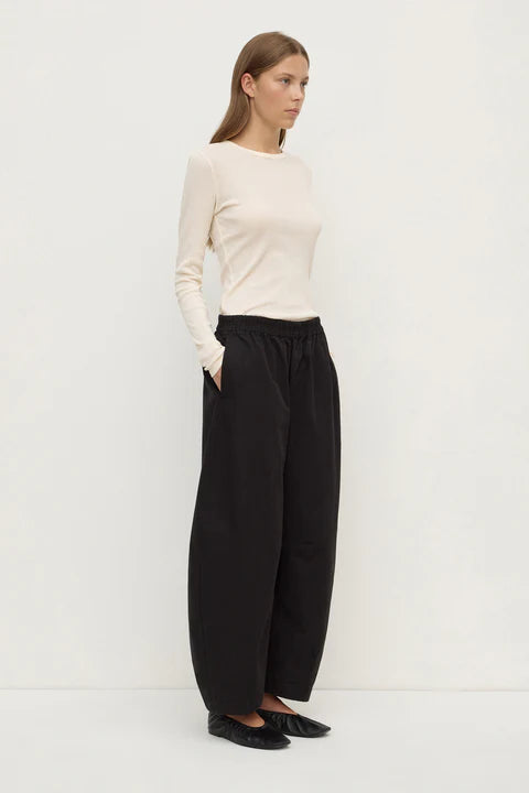 Assembly Label | Lola Barrel Pant - Black