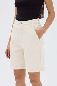 Assembly Label | Longline Denim Short - Ecru
