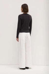 Assembly Label | Lyla Long Sleeve Tee - Washed Black