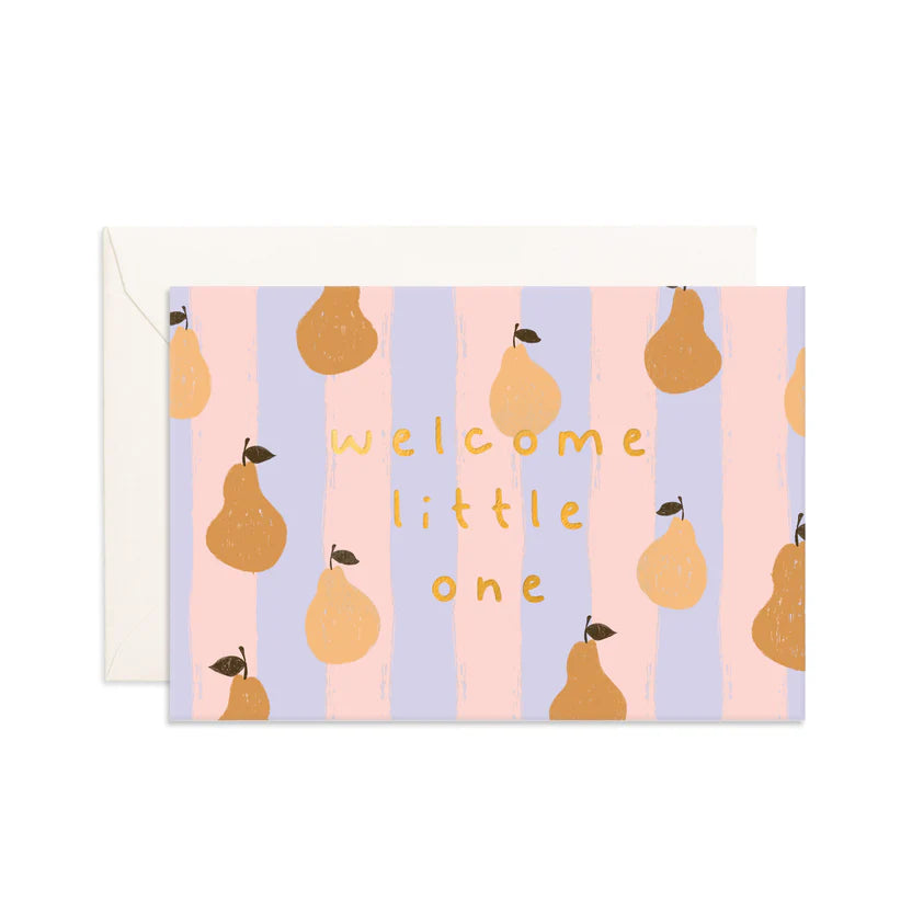Fox & Fallow | Welcome Little One Pears Mini Card
