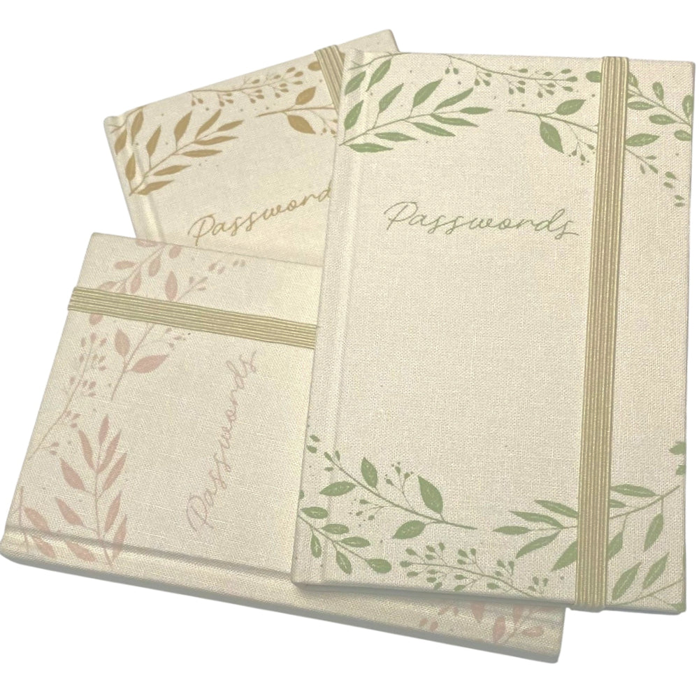 Password Book - Leaves A6