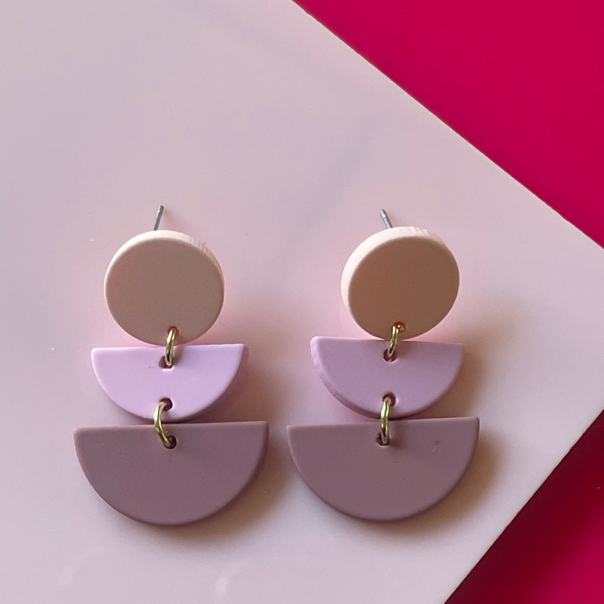 Pink Gin || Molly Earrings