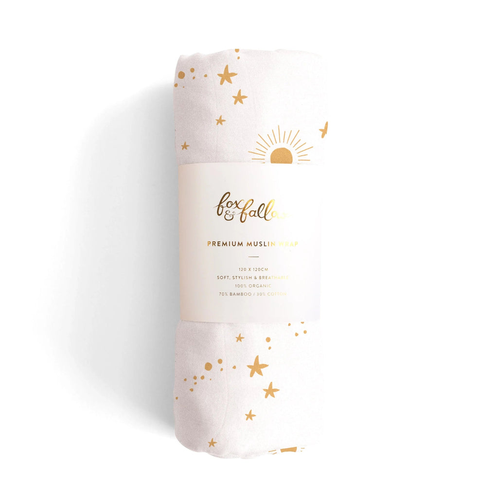 Fox & Fallow | Constellation Organic Muslin Wrap / Swaddle