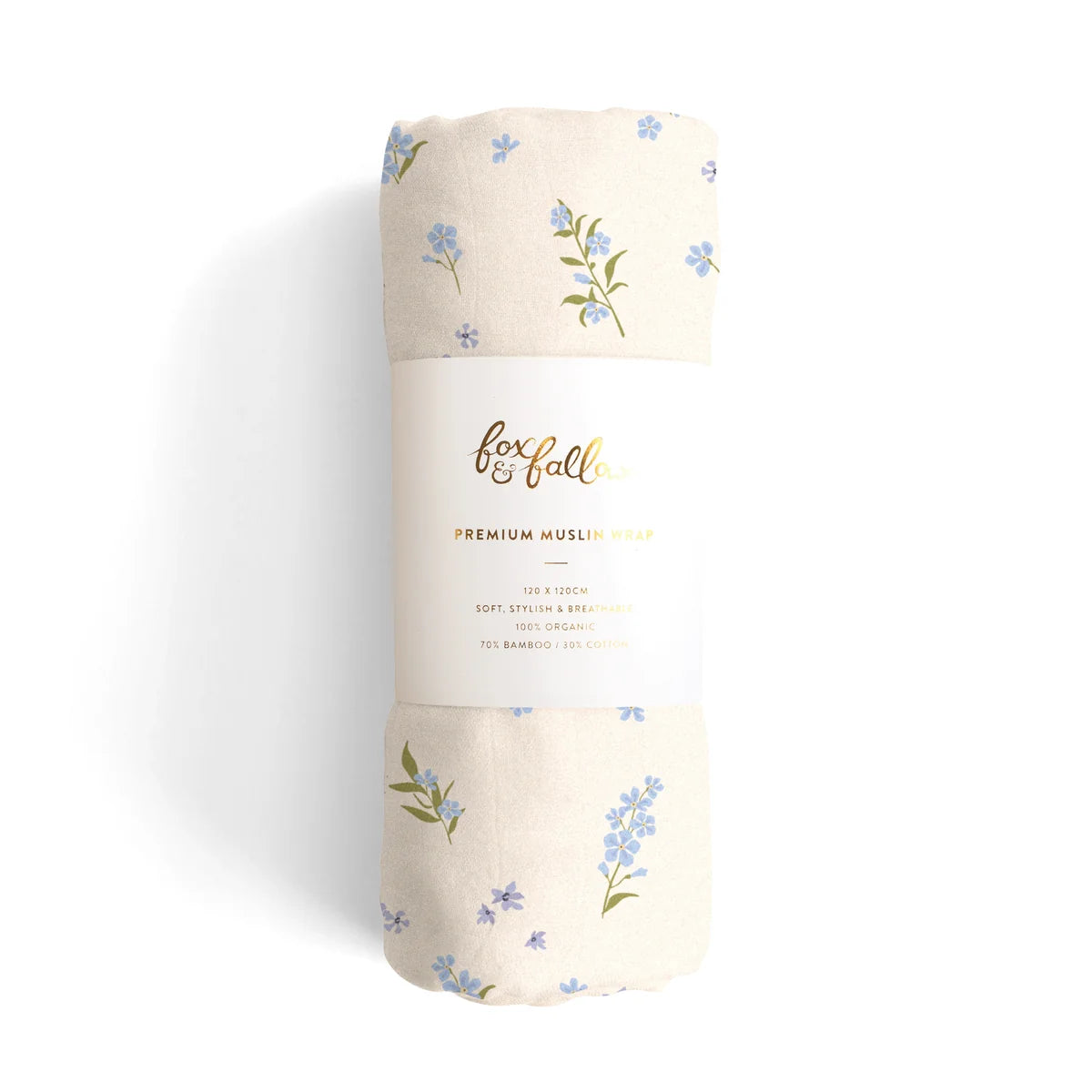 Fox & Fallow | Forget-Me-Not / Broderie Organic Muslin Wrap Set