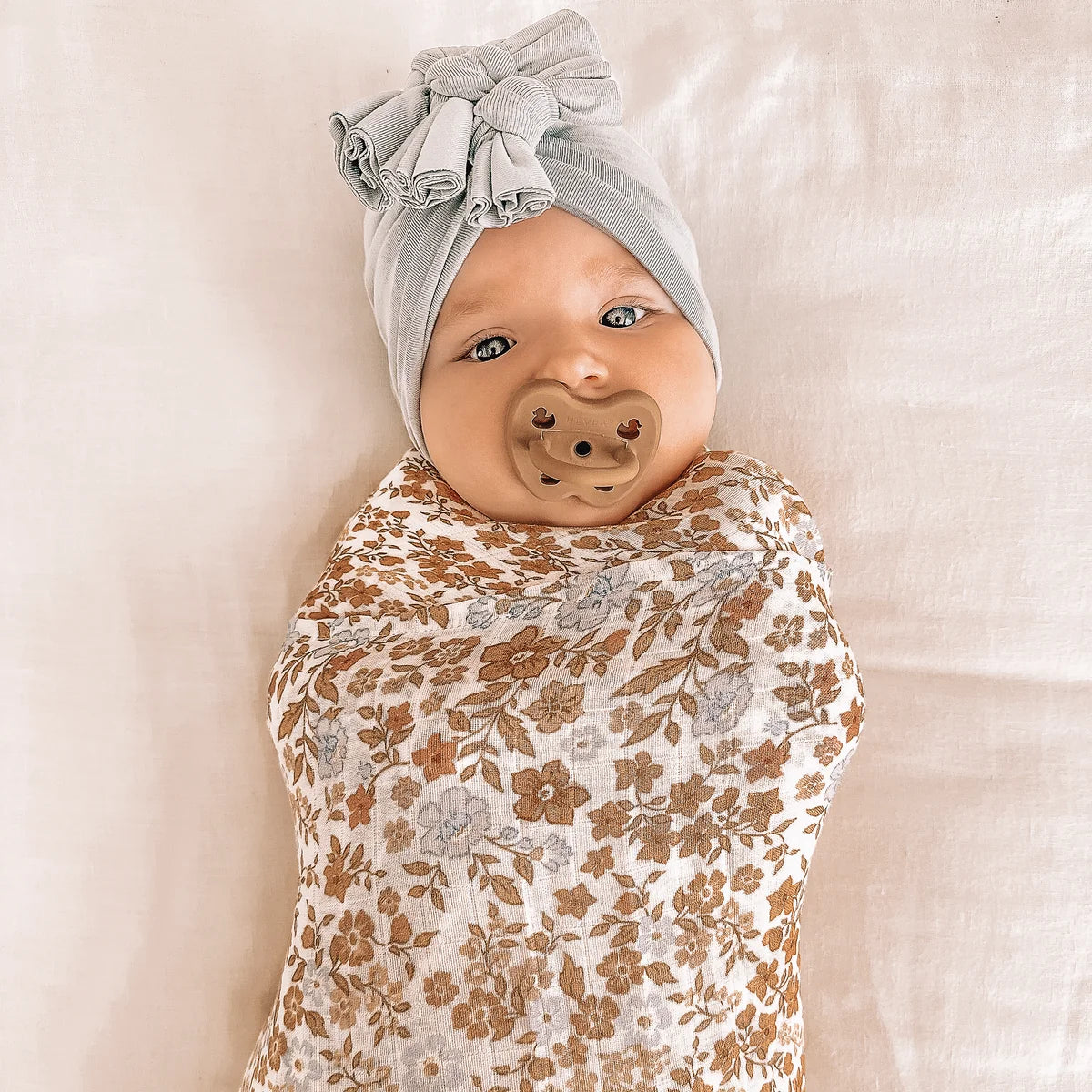 Fox & Fallow | Forget-Me-Not / Broderie Organic Muslin Wrap Set