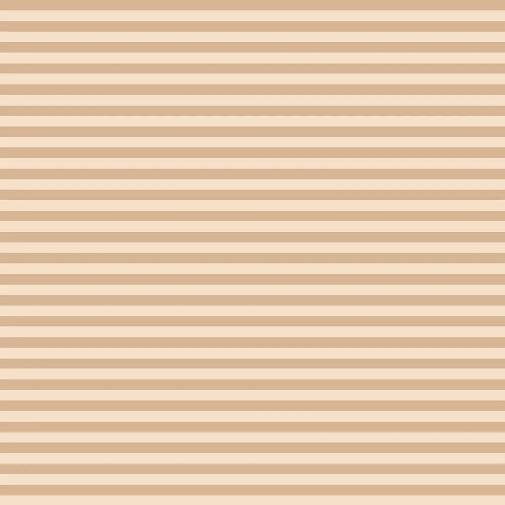 Fox & Fallow | Coffee Stripe Organic Muslin Wrap / Swaddle