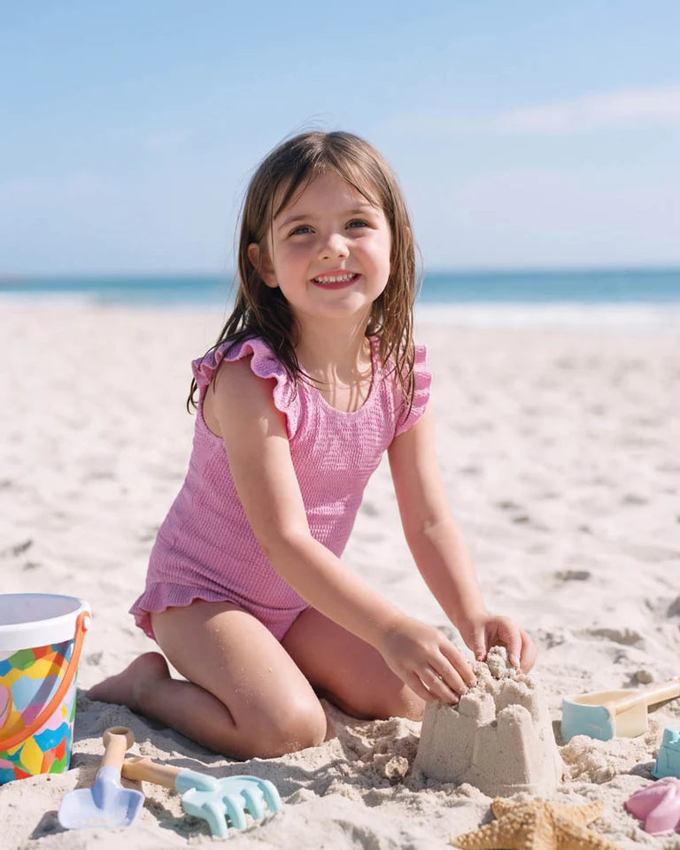 Minihaha Swim | Peony Crinkle Swimsuit