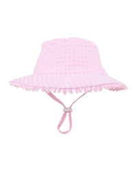 Minihaha Swim | Pink Gingham Swim Hat