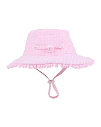 Minihaha Swim | Pink Gingham Swim Hat