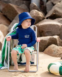 Minihaha Swim | Making Waves - Navy Rash Vest
