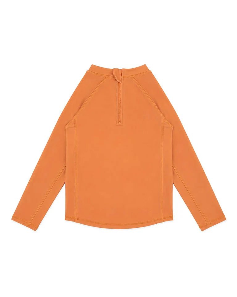 Minihaha Swim | Harvey Long-Sleeved Rash Top - Orange