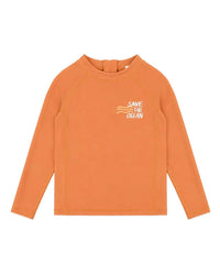 Minihaha Swim | Harvey Long-Sleeved Rash Top - Orange