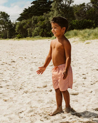 Minihaha Swim | Harvey Stripe Boardshorts