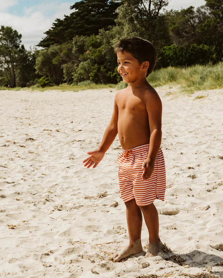 Minihaha Swim | Harvey Stripe Boardshorts