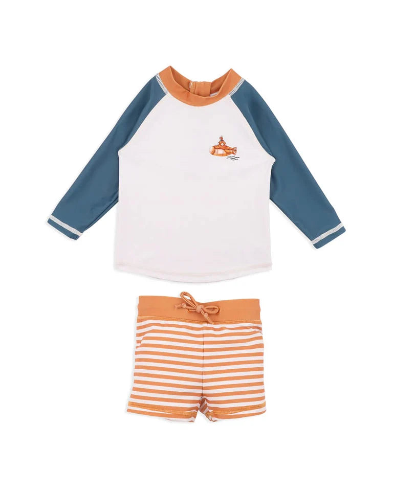 Minihaha Swim | Harvey LS Rashie & Trunk Set