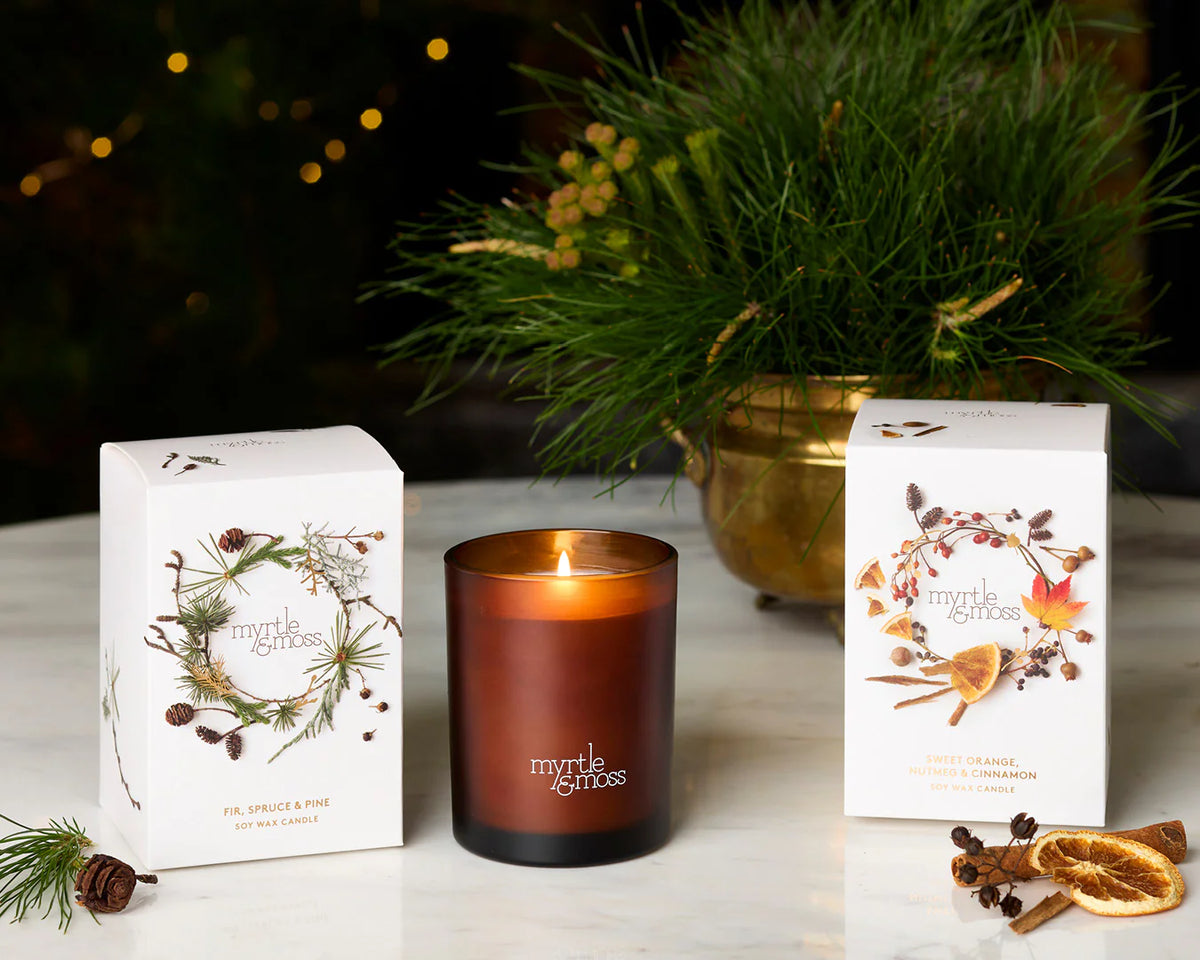 Myrtle & Moss |  Sweet Orange, Nutmeg & Cinnamon Candle
