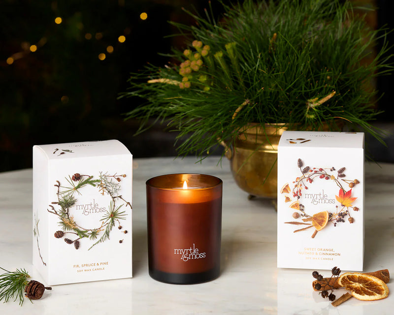 Myrtle & Moss |  Sweet Orange, Nutmeg & Cinnamon Candle