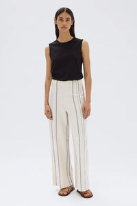 Assembly Label | Matera Stripe Pant - Cream/Black
