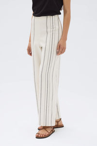 Assembly Label | Matera Stripe Pant - Cream/Black