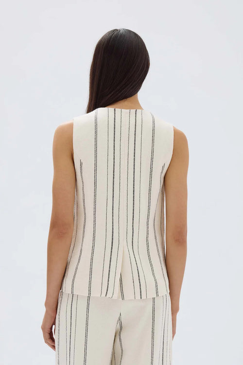 Assembly Label | Matera Stripe Pant - Cream/Black