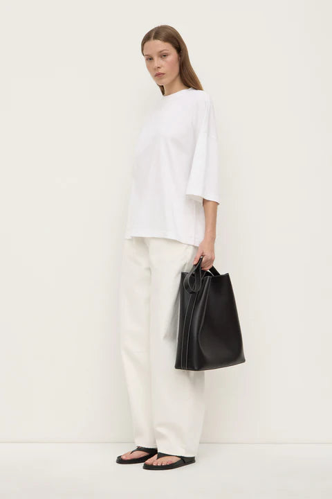 Assembly Label | Max Cotton Oversized Tee - White