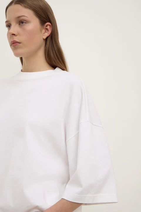 Assembly Label | Max Cotton Oversized Tee - White
