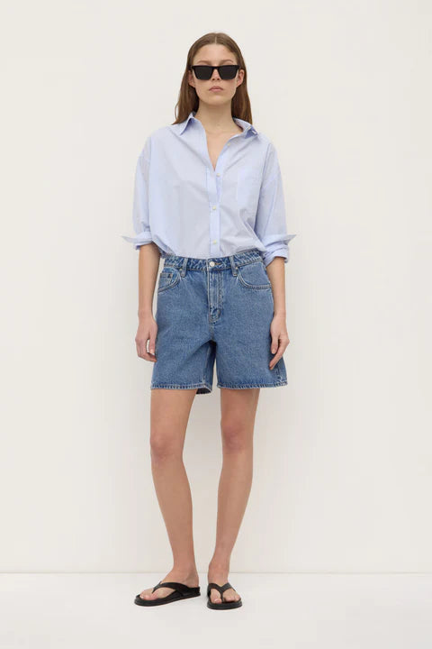 Assembly Label | MID-Rise Vintage Denim Short - Dark Stone