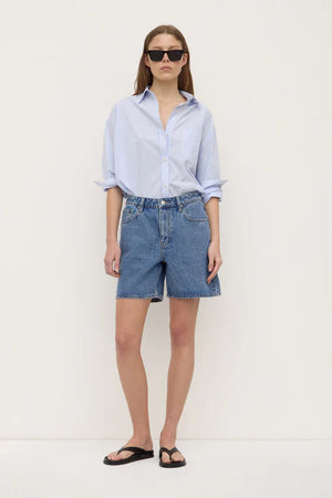 Assembly Label | MID-Rise Vintage Denim Short - Dark Stone