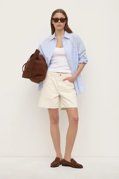 Assembly Label | Mid Rise Vintage Denim Short - Ecru