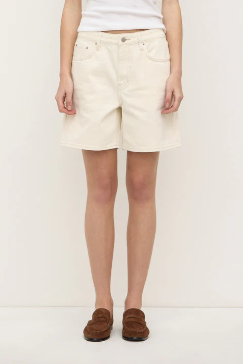 Assembly Label | Mid Rise Vintage Denim Short - Ecru