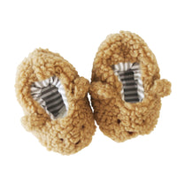 Alimrose | Sherpa Bear Booties - Caramel 0-6M