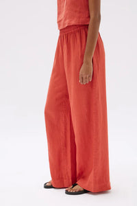 Assembly Label | Nilsa Linen Pant - Papaya