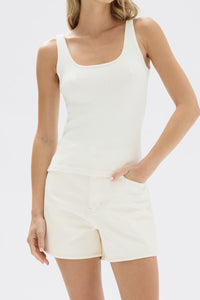 Assembly Label | Odette Boucle Knit Tank - White