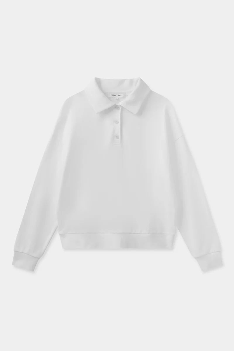 Assembly Label | Odille Jersey Polo - White