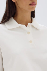 Assembly Label | Odille Jersey Polo - White