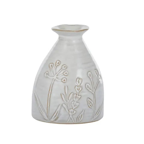 Oshi Ceramic Vase - Ivory