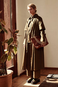 ELK | Stuud Long Shirt Dress - Olive
