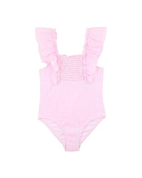 Minihaha Swim | Pink Gingham Swimsuit