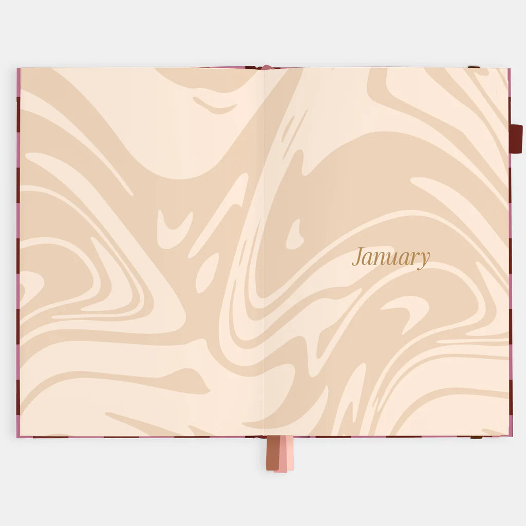 Fox + Fallow | 2026 A5 Horizontal Planner - Cherry Check