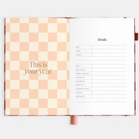 Fox + Fallow | 2026 A5 Horizontal Planner - Cherry Check